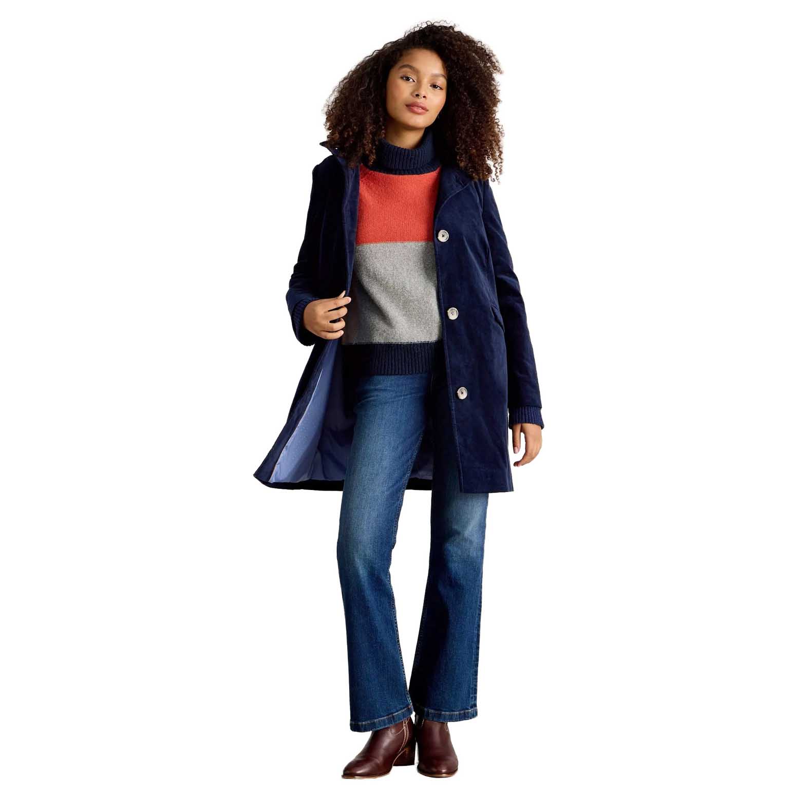 White Stuff Karla Velvet Coat